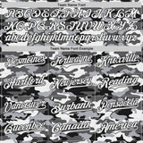 Custom Camo White-Black Salute To Service Authentic Baseball Jersey