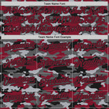 Custom Camo Crimson-Black Salute To Service Authentic Baseball Jersey