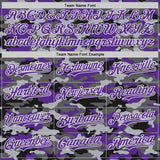 Custom Camo Purple-White Salute To Service Authentic Baseball Jersey