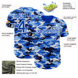 Custom Camo Thunder Blue-White Salute To Service Authentic Baseball Jersey