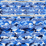 Custom Camo Thunder Blue-White Salute To Service Authentic Baseball Jersey