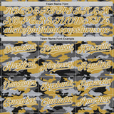 Custom Camo White-Old Gold Salute To Service Authentic Baseball Jersey