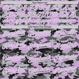 Custom Camo Light Purple-White Salute To Service Authentic Baseball Jersey