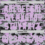 Custom Camo Light Purple-White Salute To Service Authentic Baseball Jersey