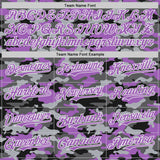 Custom Camo Medium Purple-White Salute To Service Authentic Baseball Jersey