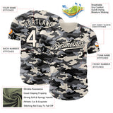 Custom Camo Cream-Black Salute To Service Authentic Baseball Jersey