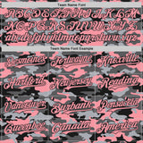 Custom Camo Medium Pink-Black Salute To Service Authentic Baseball Jersey