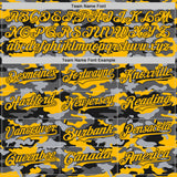 Custom Camo Gold-Black Salute To Service Authentic Baseball Jersey