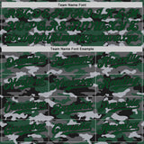 Custom Camo Green-Black Salute To Service Authentic Baseball Jersey