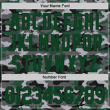 Custom Camo Green-Black Salute To Service Authentic Baseball Jersey