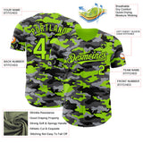 Custom Camo Neon Green-Black Salute To Service Authentic Baseball Jersey