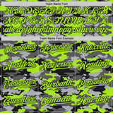 Custom Camo Neon Green-Black Salute To Service Authentic Baseball Jersey