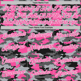 Custom Stitched Camo Pink-White Salute To Service Pullover Sweatshirt Hoodie