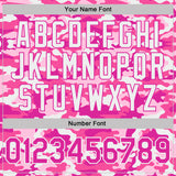 Custom Stitched Camo Deep Pink White-Pink Salute To Service Pullover Sweatshirt Hoodie
