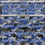 Custom Stitched Camo Royal-White Salute To Service Pullover Sweatshirt Hoodie
