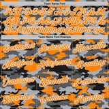 Custom Stitched Camo Bay Orange-White Salute To Service Pullover Sweatshirt Hoodie