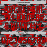 Custom Stitched Camo Red-Black Salute To Service Pullover Sweatshirt Hoodie