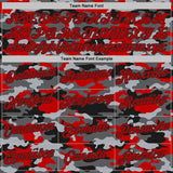 Custom Stitched Camo Red-Black Salute To Service Pullover Sweatshirt Hoodie