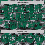 Custom Stitched Camo Kelly Green-Black Salute To Service Pullover Sweatshirt Hoodie