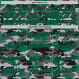 Custom Stitched Camo Kelly Green-Black Salute To Service Pullover Sweatshirt Hoodie