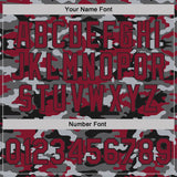 Custom Stitched Camo Crimson-Black Salute To Service Pullover Sweatshirt Hoodie