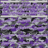 Custom Stitched Camo Purple-White Salute To Service Pullover Sweatshirt Hoodie