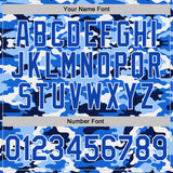 Custom Stitched Camo Thunder Blue-White Salute To Service Pullover Sweatshirt Hoodie