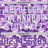 Custom Stitched Camo Purple-White Salute To Service Pullover Sweatshirt Hoodie