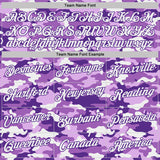 Custom Stitched Camo Purple-White Salute To Service Pullover Sweatshirt Hoodie
