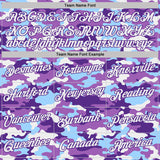 Custom Stitched Camo Purple-White Salute To Service Pullover Sweatshirt Hoodie