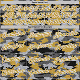 Custom Stitched Camo White-Old Gold Salute To Service Pullover Sweatshirt Hoodie