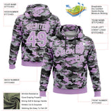 Custom Stitched Camo Light Purple-White Salute To Service Pullover Sweatshirt Hoodie