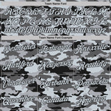 Custom Stitched Camo Silver-Black Salute To Service Pullover Sweatshirt Hoodie