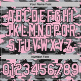 Custom Stitched Camo Light Pink-Black Salute To Service Pullover Sweatshirt Hoodie