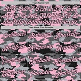Custom Stitched Camo Light Pink-Black Salute To Service Pullover Sweatshirt Hoodie