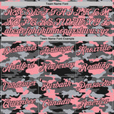 Custom Stitched Camo Medium Pink-Black Salute To Service Pullover Sweatshirt Hoodie