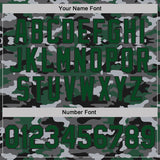 Custom Stitched Camo Green-Black Salute To Service Pullover Sweatshirt Hoodie