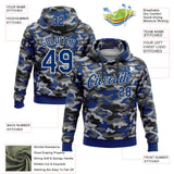Custom Stitched Camo US Navy Blue-White Salute To Service Pullover Sweatshirt Hoodie
