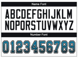 Custom Panther Blue Black-Gray Drift Fashion Football Jersey