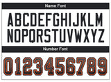 Custom Gray Black-Orange Drift Fashion Football Jersey