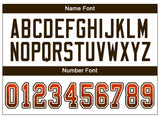 Custom Orange Brown-White Drift Fashion Football Jersey