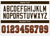 Custom Gray Brown-Orange Drift Fashion Football Jersey