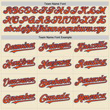 Custom Cream Orange-Royal Mesh Authentic Throwback Baseball Jersey