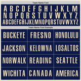 Custom Cream Navy-Gold Authentic Baseball Jersey