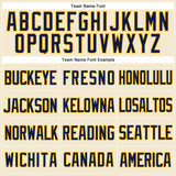 Custom Cream Navy-Gold Mesh Authentic Throwback Baseball Jersey