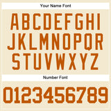 Custom Cream Texas Orange Mesh Authentic Throwback Baseball Jersey