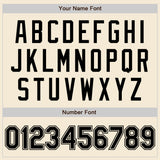 Custom Cream Black Authentic Baseball Jersey