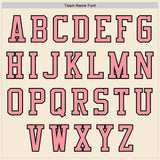 Custom Cream Medium Pink-Black Authentic Baseball Jersey