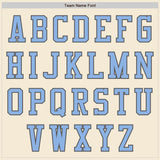 Custom Cream Light Blue-Steel Gray Authentic Baseball Jersey