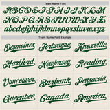 Custom Cream Red-Green Authentic Baseball Jersey